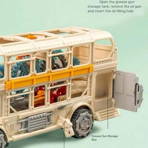 اتوبوس دو طبقه چرخ دنده ای موزیکال gear retro bus_اسباب بازی